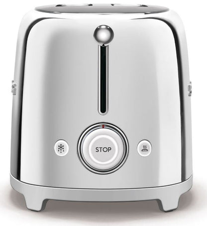 Smeg 4 Scheiben Toaster TSF02SSEU Chrom, Metall 50's Style