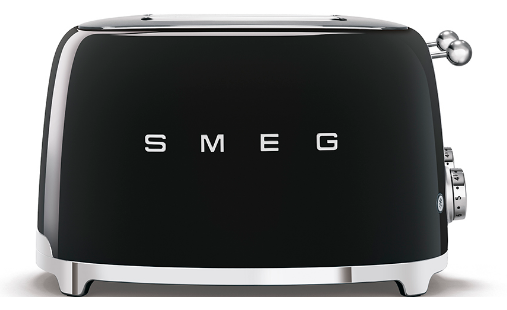 SMEG Toaster 50er Retro TSF03BLEU 4 Schlitz schwarz