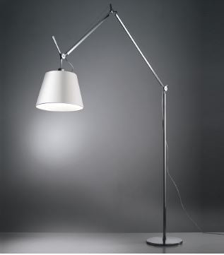 Artemide Schirm aus grauem Satin 36cm zu Tolomeo Mega LED