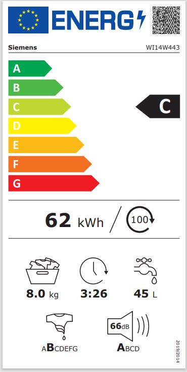 Siemens iQ700, Einbau-Waschmaschine WI14W443
