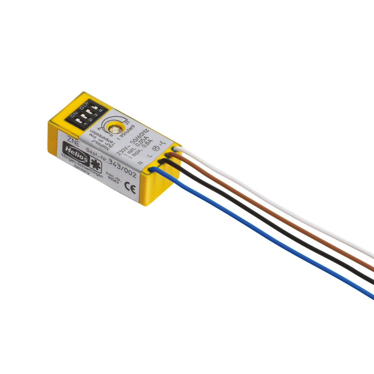 HELIOS ZNE Zeit-Nachlaufschalter, 00342