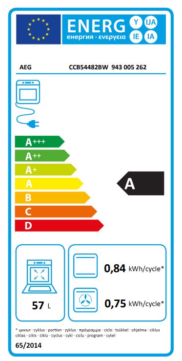 AEG Stand-Elektroherd 50cm Competence CCB54482BW