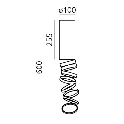 Artemide Decomposé Deckenleuchte Fumé