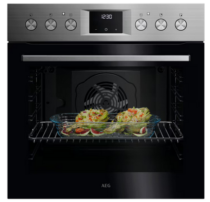 AEG Einbau-Herd-Set Edelstahl FHHS24M01 (OU5AE20SM+HE604070XB+TR1LV)
