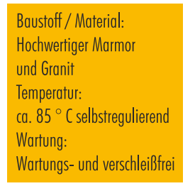 GeMeTherm Natursteinheizung JURA JUNHP1500, 1500Watt