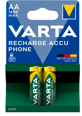 Varta Phone Akku Mignon T399 AA, 58399201402, 2er Blister