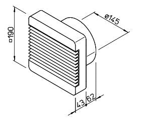 HELIOS HVR 150/2 E HelioVent UP- Wand- und Fensterlüfter, 00285