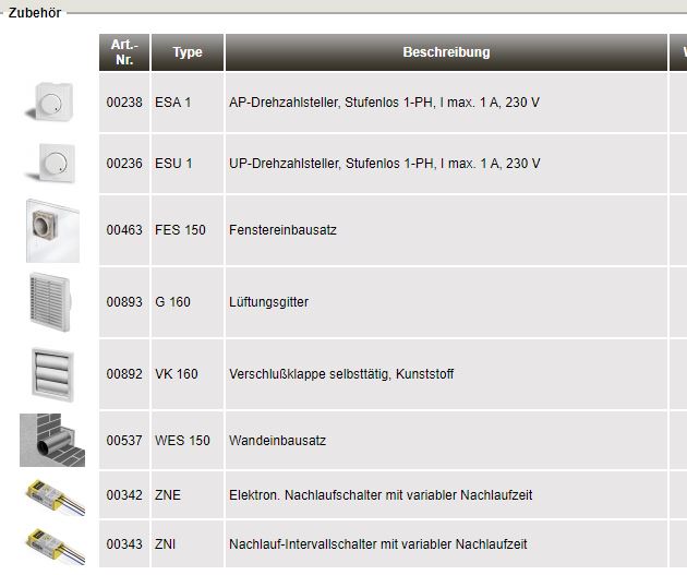 HELIOS HVR 150/2 E HelioVent UP- Wand- und Fensterlüfter, 00285