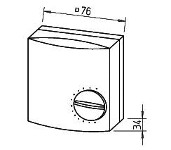 HELIOS HY 3 Hygrostat, 01359