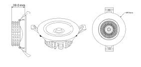 Mobilux LED Einbaustrahler MOBiDIM 230V ECOSPOT