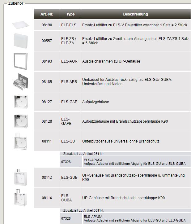 HELIOS ELS-VN 60 Ventilatoreinsatz mit Fassade und Nachlaufschalter 60m³/h, 08137