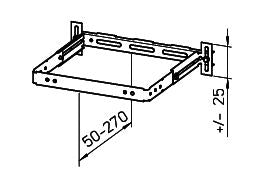 HELIOS ELS-MHU Universal-Montagehalter für Wand-, Decken- und Schachtmontage, 08187