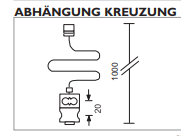 Bruck VIA Abhängung Kreuzung chrom / schwarz