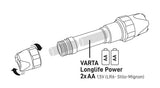 Varta 18711 LED Taschenleuchte F20 Pro Indestructible 2xAA mit Batterien