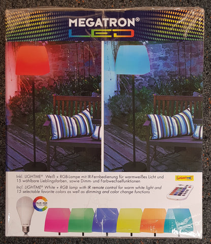 Megatron  LED Außen-Stehleuchte DANNA eckig IP44, 1x E27