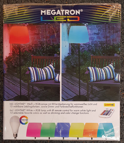 Megatron LED Außen-Stehleuchte DANNA rund IP44, 1x E27