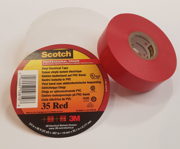 3M Elektroisolierband Scotch 35 19mmx20m, 0,18mm dick PVC selbstklebend