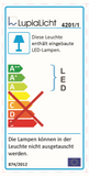 Lupia Licht Außen - Wandleuchte Quadro W1 4201-1-57