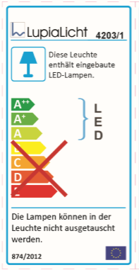 Lupia Licht Außen - Wandleuchte Quadro W3 4203-1-57