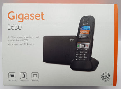 Gigaset schnurloses Telefon E630 schwarz/graphit analog Plein Elektro-Grohandel GmbH & Co. KG Gigaset schnurloses Telefon E630 schwarz/graphit analog Plein Elektro-Grohandel GmbH & Co. KG