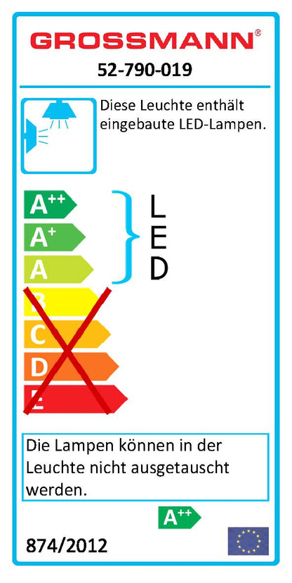 Grossmann LED Wand- und Deckenleuchte BASIC 52-790-019 anthrazit