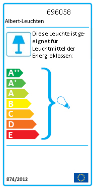 Albert Außen - Wandleuchte 696058 Edelstahl --Ausstellungsstück--