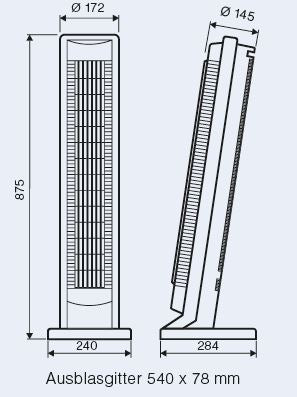 Casafan Airos Pin II Towerventilator  67522