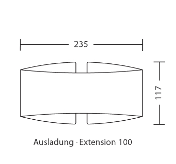 Holtkötter Wandleuchte Voilá 8501-1-7  --Ausstellungsstück--