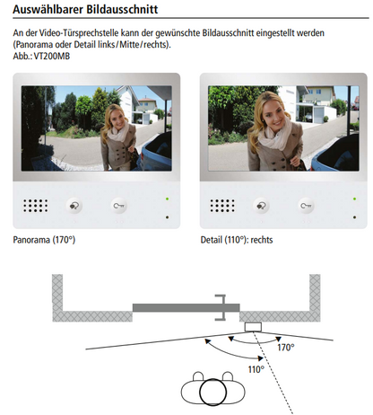 INDEXA Video-Türsprechanlagen-Set VT200 Unterputz für Zweifamilienhaus 28387 mit WLAN