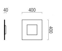 Schmitz Decken- / Wandleuchte Calvia --Ausstellungsstück--