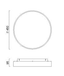Schmitz Decken- / Wandleuchte Clear --Ausstellungsstück--