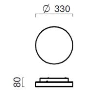 Schmitz Decken- / Wandleuchte Corum --Ausstellungsstück--