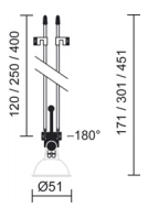 Bruck Seilsystem Strahler CALO KROKOMOBIL SPOT 150206 0CH chrom