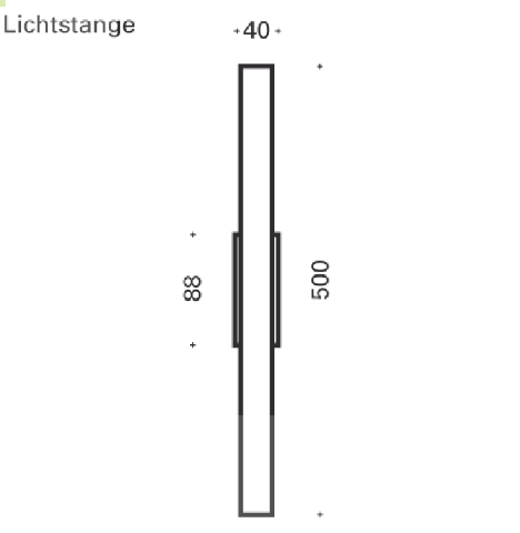 Top-Light Lichtstange chrom