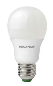 Megaman LED Classic, opal, 9,5W, 810 Lumen, Ersatz ca. 60W, 2800 Kelvin, E27