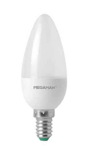 Megaman LED Candle C35 matt 5,5W, Ersatz ca. 40W, 2800Kelvin, 470 Lumen, E14