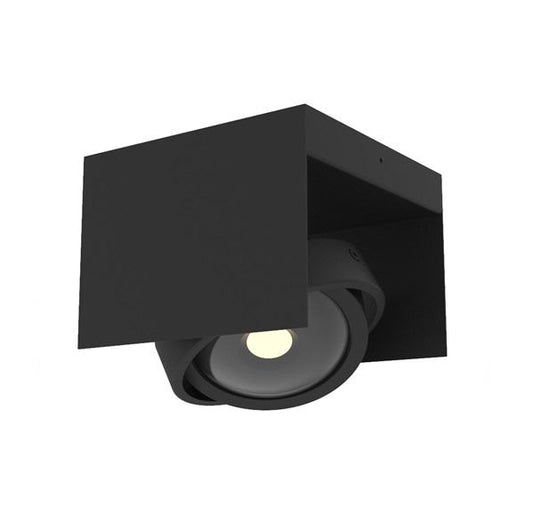 Megatron Cardano LED Deckenaufbauleuchte Dimmbar Schwarz 7W 927