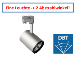 Megaman Marco LED 3Ph.-Strahler DBT 37W Alu-Silber