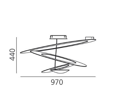 Artemide Deckenleuchte Pirce  LED Phasenabschnitt dimmbar