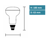 Megaman LED Reflektor, R63, 7,5W, Ersatz ca. 40W, 650lm, 2800 Kelvin, E27, 120°, EEC:A+