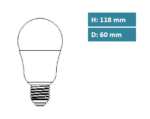 Megaman LED Classic, opal, 10,5W, 810 Lumen, 2800 Kelvin, E27