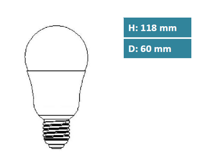 Megaman LED Classic, opal, 10,5W, 810 Lumen, 2800 Kelvin, E27