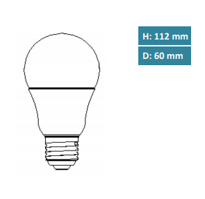 Megaman LED Classic matt, 7W, 700 Lumen, Ersatz ca 47W, 2800 Kelvin, E27