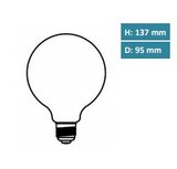 Megaman LED Globelampe, 8,6W, Ersatz ca. 75W, 1055 Lumen, 2800 Kelvin, E27