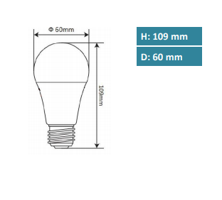 Megaman LED Classic AC/DC geeignet, 6,7W, 810 Lumen,  Ersatz ca. 60W, 2800 Kelvin, E27