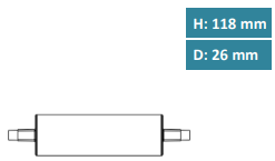 Megaman LED 8W R7s 1000lm 330°, 118x26mm