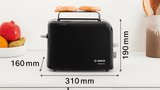Bosch 2-Scheiben-Toaster TAT3A013, schwarz