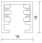 Bruck Duolare 2-phasige Stromschiene 2m