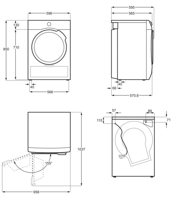 AEG T6DB40370 Kondenstrockner Lavatherm