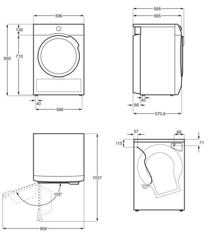 AEG T6DB40370 Kondenstrockner Lavatherm